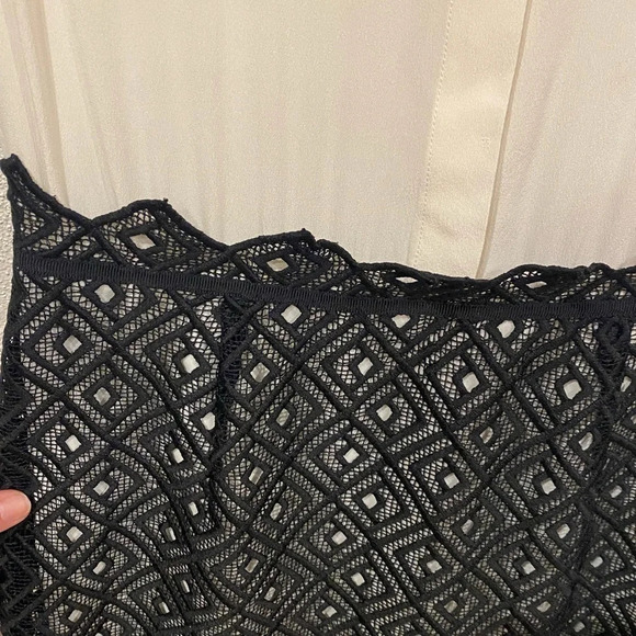 Sandro Lace Overlay Midi Dress Size 2 EUC - Picture 4 of 5